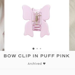 Emi Jay Bow Clip in Puff Pink